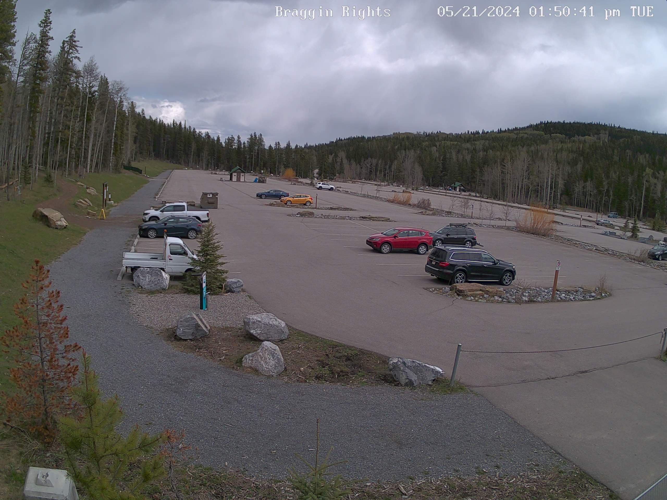 Canada Calgary Bragg Creek Trails Parking live webcam