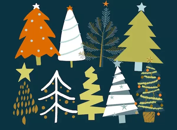 Christmas Trees Graphic