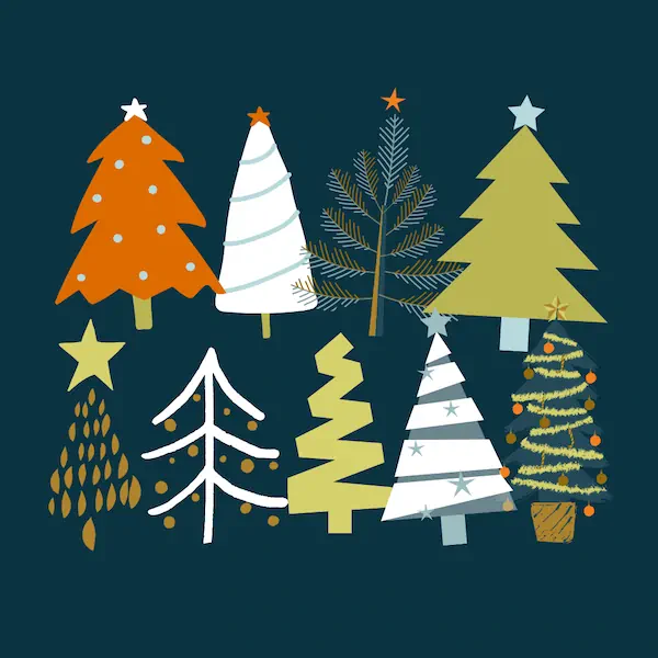 Christmas Trees Graphic