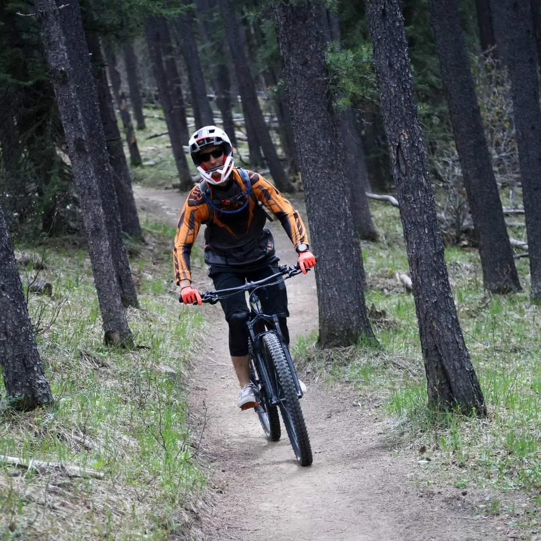 Person riding a bike