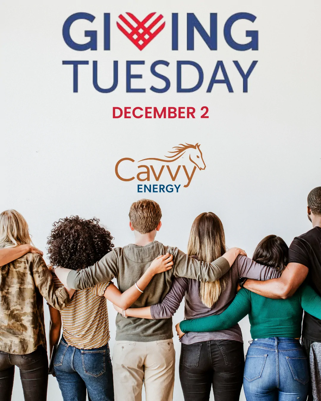 Giving Tuesday Dec 2, donation matching by Cavvy Energy and Rocky Mountain Charitable Giving Fund