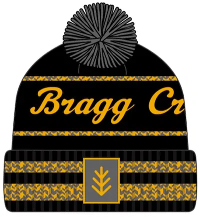 Yellow and Black PomPom Toque Yellow and Black PomPom Toque