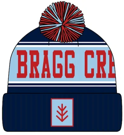 Blue and Red PomPom Toque Blue and Red PomPom Toque