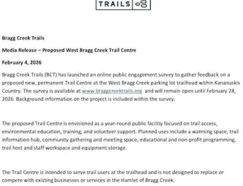 Media Release – Proposed West Bragg Creek Trail Centre