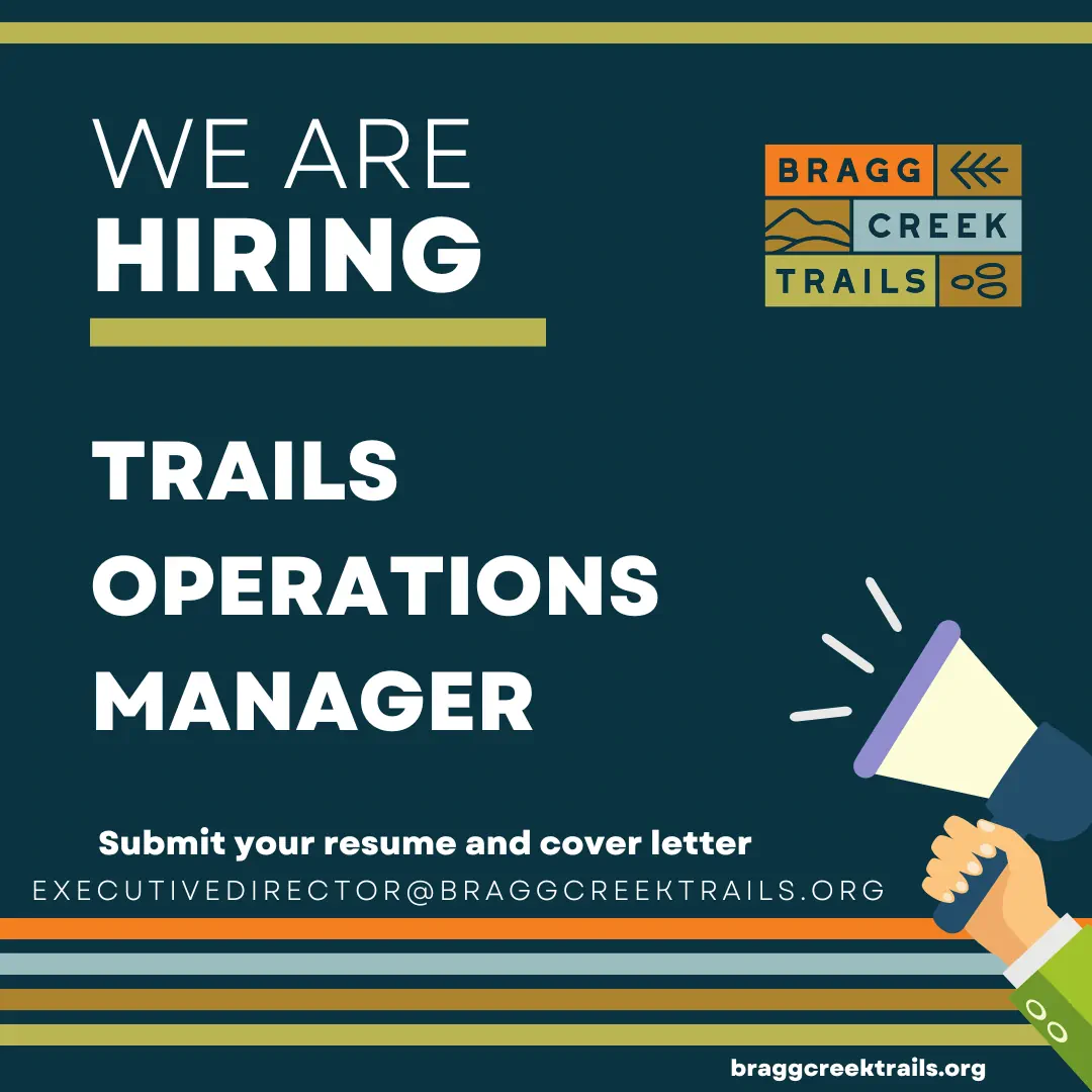 We Are Hiring a Trails Operations Manager. Submit your resume and cover letter to executivedirector@braggcreektrails.org